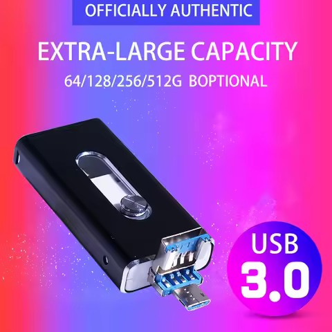 4 in 1 USB Flash Drive 256GB High Speed Micro USB Stick OTG Type-C Pen Drive 512GB 1TB 2TB 32GB 64G 