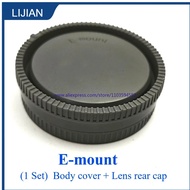 NEW 2-in-1 Lens Body Cap + Rear Cover For sony A5100 A6000 A6300 A6500 A9 A7r3 A7r4 A6600 NEXC3 5 5N