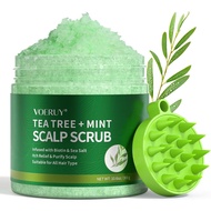 Scalp Scrub, Tea Tree Scalp Exfoliator Scrub Shampoo, 2-in-1 Scalp Treatment with Mint Oil, Hair Tre