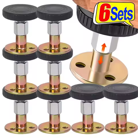 Adjustable Threaded Headboard Stoppers Self-Adhesive Behind Bed Frame Protector Bed Support Stabiliz