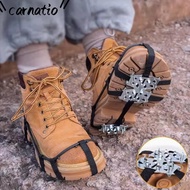 CARNATIO Ice Claw, Anti-Slip Universal Ice Gripper Spike,  7/10 Teeth Spike Shoes Crampons For Shoes