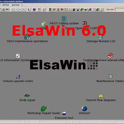 2025 Hot Sale Auto Repair Software Elsawin 6.0 Etka 8.3 Electronic Parts Catalogue Elsa win 6.0 For 