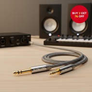 SUNKANDI 6.35mm3.5mm 0.6m-5m   SUNKANDI Kabel Suis Audio 6.35mm ke 3.5mm 0.6m-5m Wayar Audio Gitar K