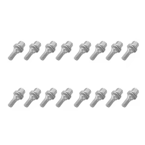 A04E-16Pcs 17Mm Car Wheel Nuts Bolts Flat Seat For 206 308 3008 207 CC SW 508 Citroen C5 C4L 540567