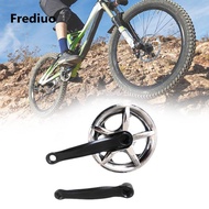 [Lzdyqmy2] Professional Bicycle Crankset 152mm Black Silver Mono Pedal Tray Sturdy Bike Component fo