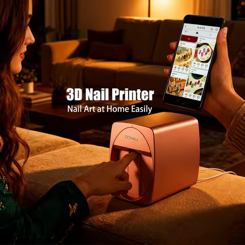 O2NAILS Professional Nail Salon Printer - Advanced 3D Mobile Printing Technology Creates Exquisite P