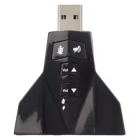 Dual Microphone Interface USB Sound Card Dual Audio Interface Independent Sound Card Stereo Sound Ad