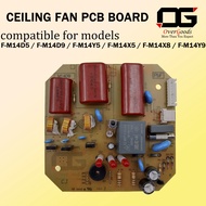Ceiling FAN PCB BOARD Panasonic / KDK KIPAS SILING F-M12D2 / F-M14D5 / F-M14Y5 / F-M14X5 / F-M14X8 /