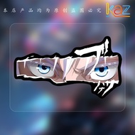 Spell Fighting Gojo Go Six Eyes Anime Car Stickers Helmet Luggage Car Triangle Window Body Stickers