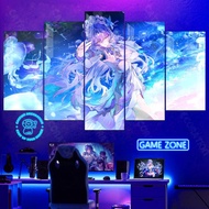 CANTARELLA Mirror Wall Painting - WUTHERING WAVES - Formex 5mm, Back Adhesive Ready - Decor Gaming -