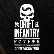2 PCS JDM STICKER JDM CAR STICKER JDM SKULL INFANTRY DRIFT STICKER JDM STICKER KERETA