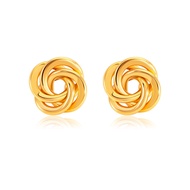 SK Jewellery SK 916 Twisty Gold Earrings