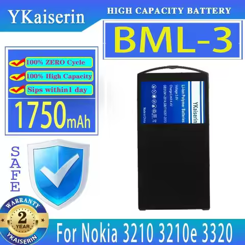 Bml-3 For Nokia 3210 3210e 3320 1750mAh Fast Charging Lightweight Mobile Phone Battery