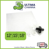 Aquarium/Fish Tank Acrylic Divider Board 鱼缸隔壁 1ft/1.5ft 12" 15" 18" with suction cups