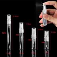 5pcs Small Empty Glass Spray Atomiser Sample Travel Perfume Bottles 2/3/5/10ml