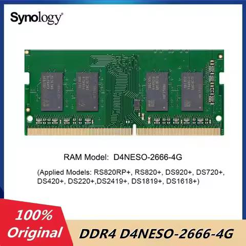 Original Synology DDR4 D4NESO-2666-4G RAM SO-DIMM RAM Laptop RAM Memory Module 2666Mhz Non-ECC