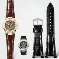 Genuine Cow Leather Watch Strap for Patek Philippe Nautilus Series PP5711 5712G Special Notch Watch 