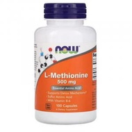 NOW Foods - L-Methionine蛋胺酸500亳克, 100粒膠囊 (參考日期：10/2028)