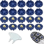 Pack of 20 Golf Spike Keys, Golf Shoe Spikes Screw Universal, Non-Slip Golf Shoes Studs, Golf Shoe S
