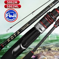 Egi Rod Squid Lure Rod 2.58m Spinning Rod 862M 862ML Squid Egging Fishing Rod Fuji Rings 40T Carbon 