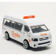 Majorette Toyota Hiace-13cabs Australia Taxi White 5U Scale 1/69 (8cm) Without package