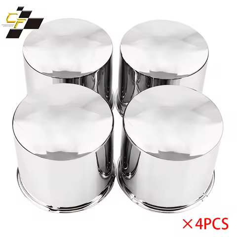 CFPerformance 4pcs/2pcs 130mm/5.15in Push Through Hub Center Caps Trailer Center Caps for Rims Truck