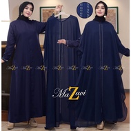 Cod!! Abaya Kekinian/Abaya Dua Layer/Gamis Syari/Diskon