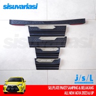 Sillplate Agya Ayla 2023 2024 2025 Side and Rear Sill Plate Accessories JSL