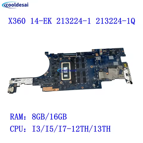 For HP Pavilion X360 14-EK 2-IN-1 Laptop Motherboard 213224-1 I3/I5/I7-12th/13th CPU N41024-601 N410