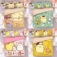 布甸狗 床單套裝 布丁狗 公仔 pompompurin 枕頭袋 床笠 被套 枕頭 床上用品 枕套