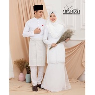 BAJU KURUNG NIKAH PLUS SIZE OFF WHITE