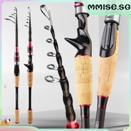 [mmise.sg] Telescopic Travel Fishing Rod Bait Fishing Rod Lightweight Carbon Fiber Lure Rod