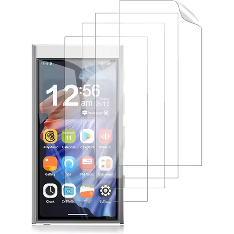 2-5 PCS PET Clear Soft Protective Film Screen Protector Cover For HiBy Digital M300 4" HiByM300 Musi