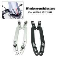 NC750D Windscreen Adjusters CNC Windshield Bracket Fit For HONDA NC750 D NC 750D NC 750 D 2017-2019 