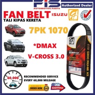 FIS Gaido Fan Belt Isuzu Dmax V-Cross 3.0 Air Cond Alternator Power Steering Belt 7PK1070 Tali Kipas