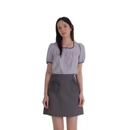 Lzzie Alvarez Ribbon Skirt - Grey and Black