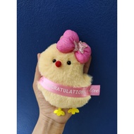 Chick Keychain With Shoulder Strap Cogratulation Gift Bachelor's Degree