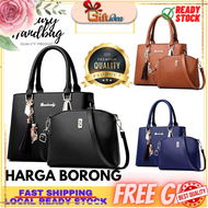 Premium 2 in 1 BAG SET Business Handbags Shoulder Women's Sling Bag Beg Tangan Wanita MURAH BEG Perempuan HB1001