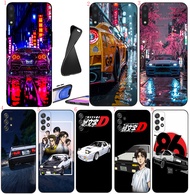 Samsung A01 EU A02 M02 F56 A03S A04 s A5 2017 A6 A7 A8 A9 Plus 2018 R2 Initial D Soft black phone ca