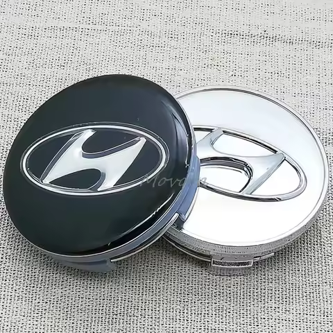4pcs 3D 60mm For Car Metal Emblem Wheel Hub Center Cap Metal Covers For Hyundai Tucson IX35 I30 I20 