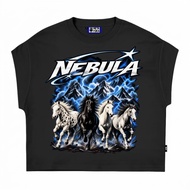 Nebula Black Tanktop 4 Hourse SLEEVE TEE short SLEEVE Unisex