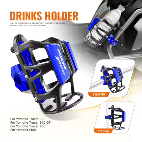 Motorcycle Beverage Water Bottle Cage For Yamaha Tracer 900 Tracer 700 FJ09 Tracer700 Tracer900 Drin