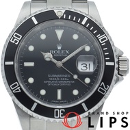 二手勞力士潛航者日曆型腕錶，無錶盤（M字頭序號）。罕見潛航者日曆型16610LN(M)。附原廠錶盒和保固卡。不鏽鋼男士腕錶，黑色錶殼，拋光處理，成色極佳。