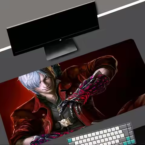 D-Devil May Cry-y themed large rubber mouse pad, large rubber desktop mat, deluxe desktop cardboard 