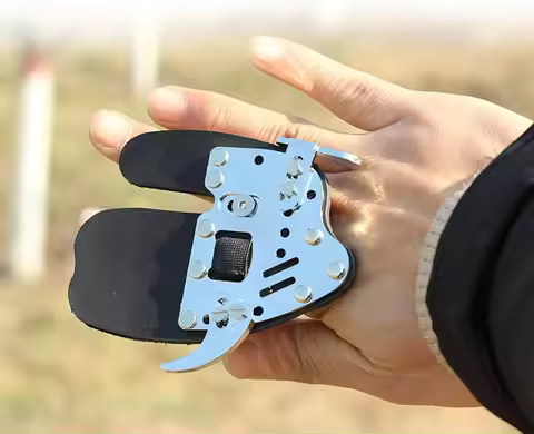 Archery Finger Tab Leather Finger Guard Adjustable Protective Gear Bow Accessory for Tradition Bow a