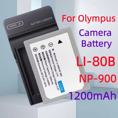 1200mAh NP-900 LI-80B LI 80B Camera Battery or Charger For Olympus T110 T-110 T100 T-100 X960 X-960 