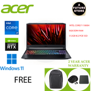 Acer Nitro 5 AN515-57-76RF 15.6'' FHD 144Hz Gaming Laptop ( I7-11800H, 8GB, 512GB SSD, RTX3050 4GB, W11 )