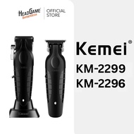 KEMEI Black Hair Trimmer KM-2299 & Clipper KM-2296
