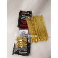 GANTANG SPOKE LIDI GOLD 17-RING 19-RING 149/155/157/161/163/168/172/180/184