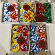 Biji Karambol Tebal 3 mm / 4 mm / 5 mm / Rangkap 2 Lapis / Super Jumbo Besar All Motif Random | koin